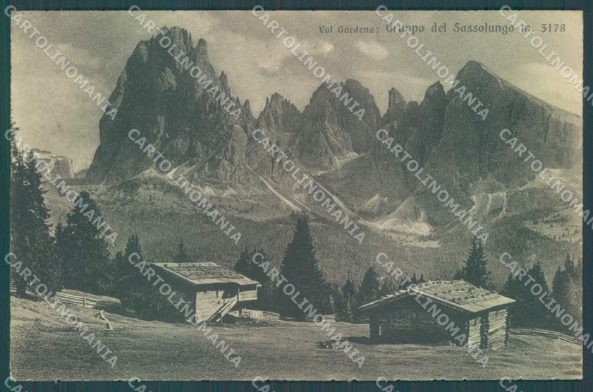 Bolzano Val Gardena Gruppo Sassolungo cartolina ZC4541 – fronte