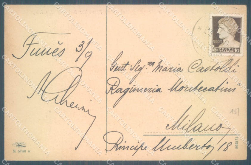 Bolzano Funes Val di Cisles Rifugio sul Passo Poma cartolina ZC4546 – retro