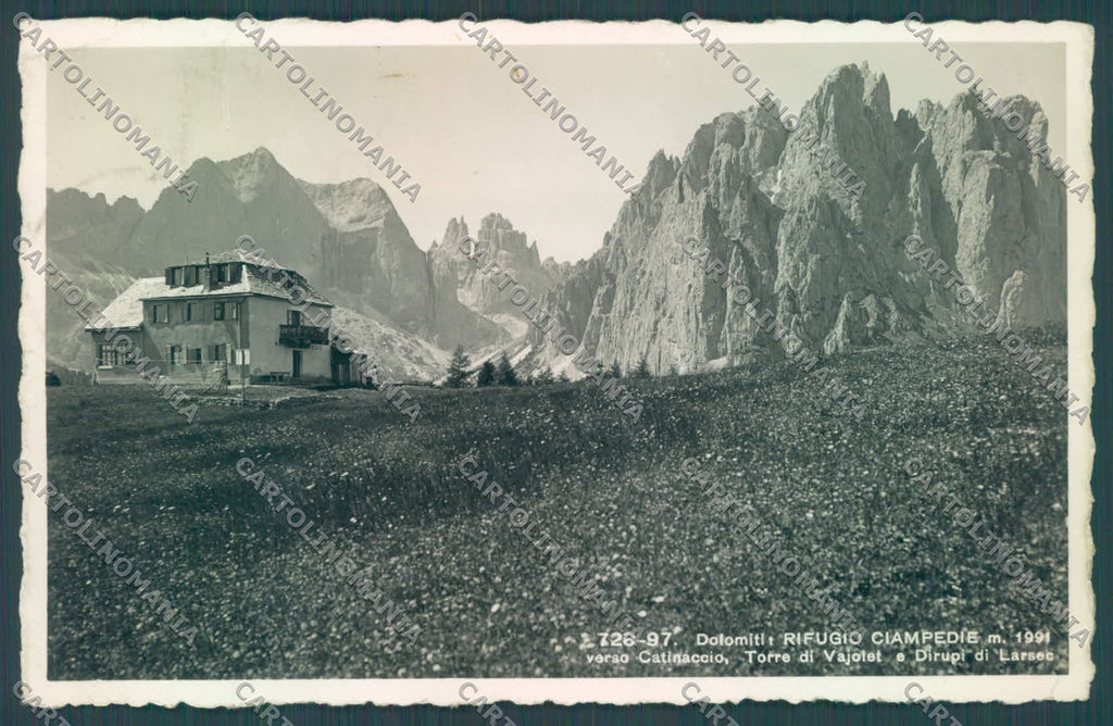 Trento Vigo di Fassa Rifugio Ciampedie Catinaccio Vajolet Foto cartolina ZC4567 – fronte