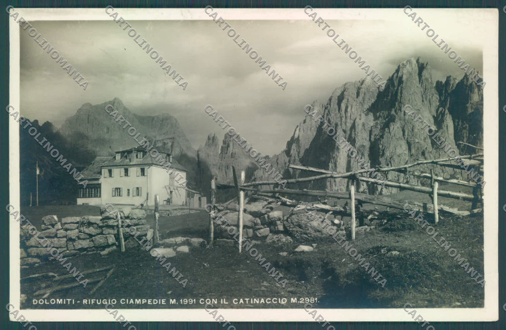 Trento Vigo di Fassa Rifugio Ciampedie Catinaccio Foto cartolina ZC4568 – fronte