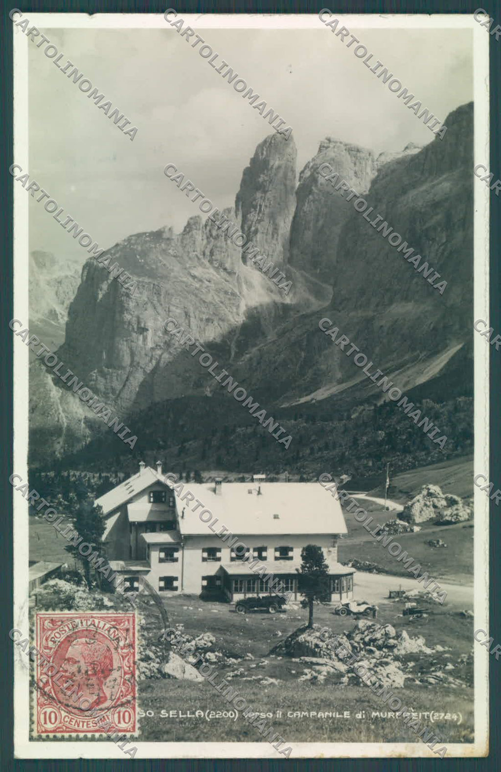 Bolzano Passo Sella Campanile di Murfreit Foto cartolina ZC4579 – fronte