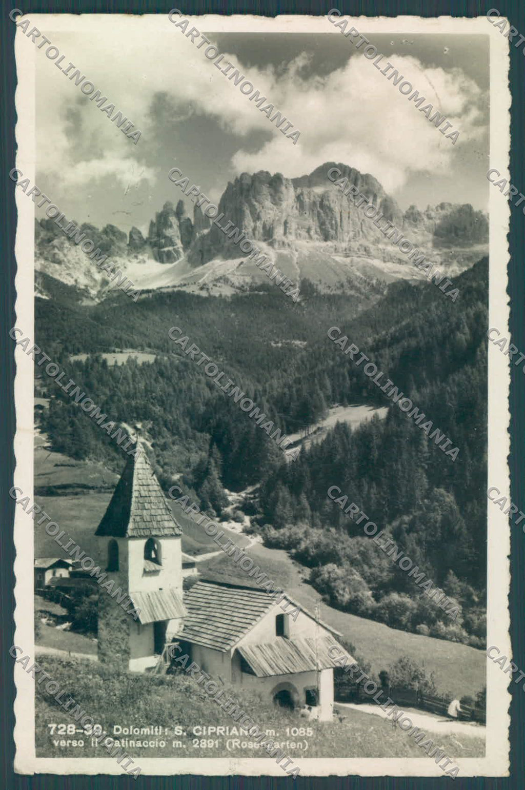Bolzano Tires San Cipriano Catinaccio FORI Foto cartolina ZC4582 – fronte