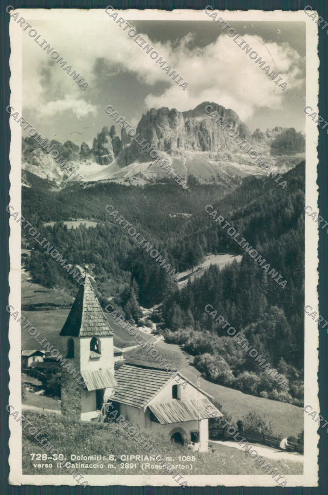 Bolzano Tires San Cipriano Catinaccio FORI Foto cartolina ZC4582 – fronte