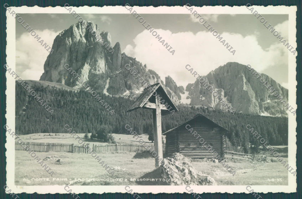 Bolzano Santa Cristina Valgardena Monte Pana Sassopiatto Foto cartolina ZC4586 – fronte