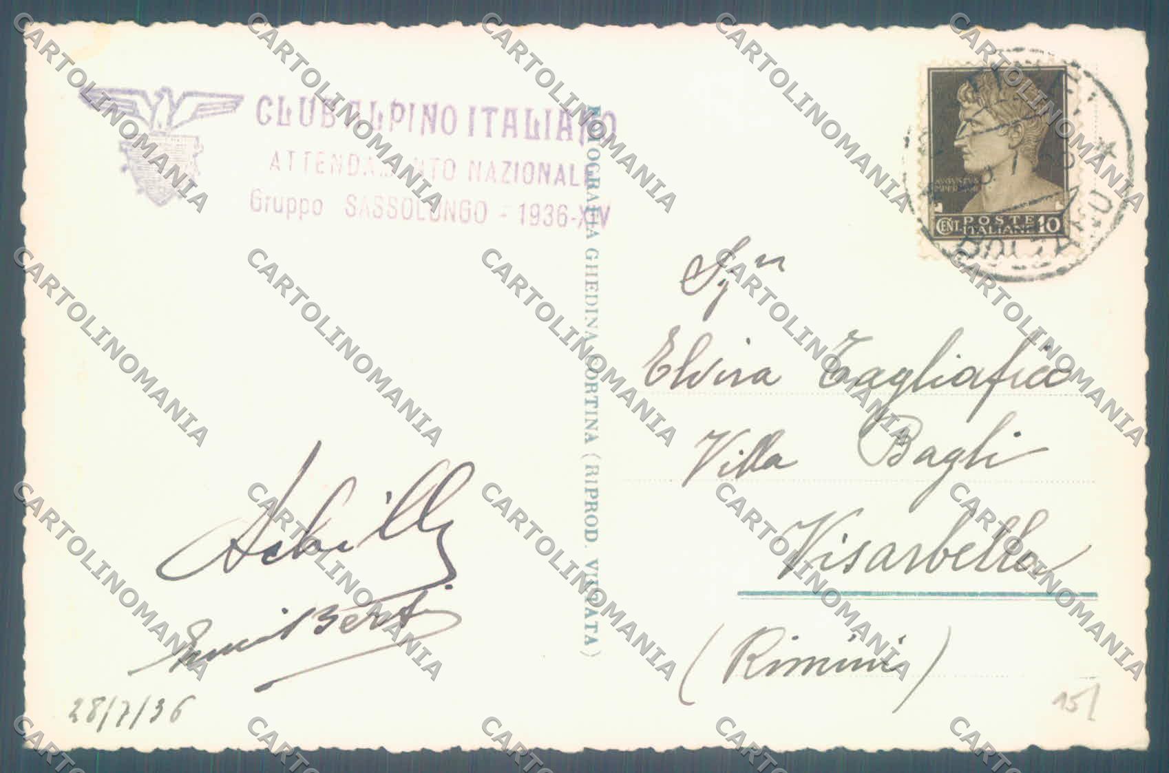 Bolzano Santa Cristina Valgardena Monte Pana Sassopiatto Foto cartolina ZC4586 – retro