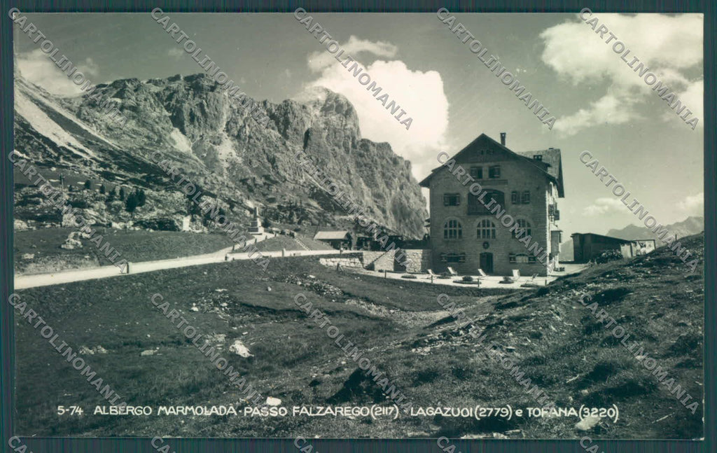 Trento Canazei Albergo Marmolada Passo Falzarego Foto cartolina ZC4611 – fronte