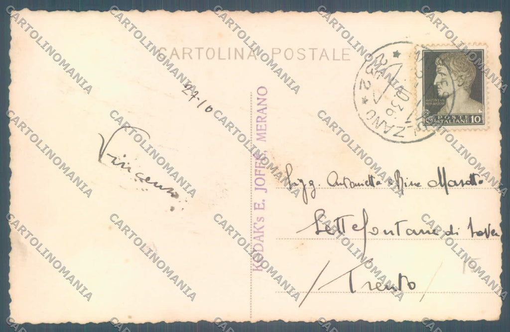 Bolzano Merano Foto cartolina ZC4613 – retro