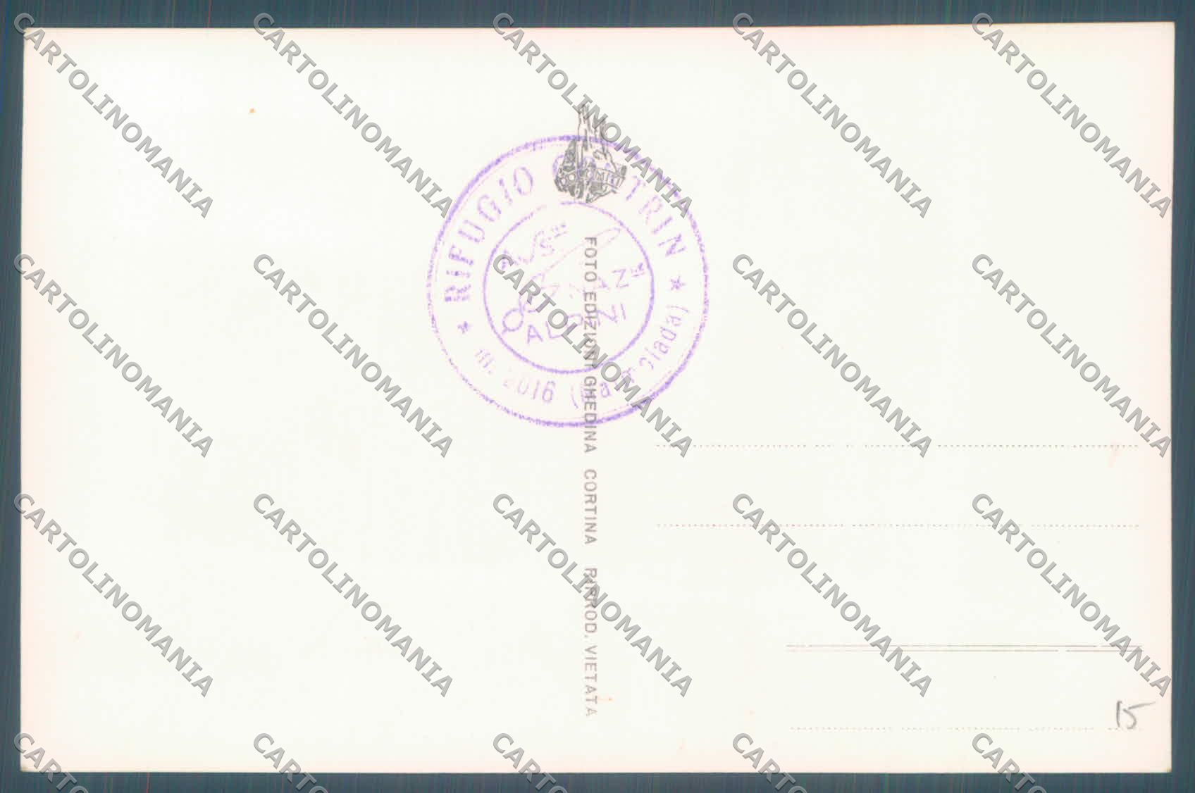 Trento Canazei Rifugio Contrin Marmolada Cima Ombretta Foto cartolina ZC4619 – retro