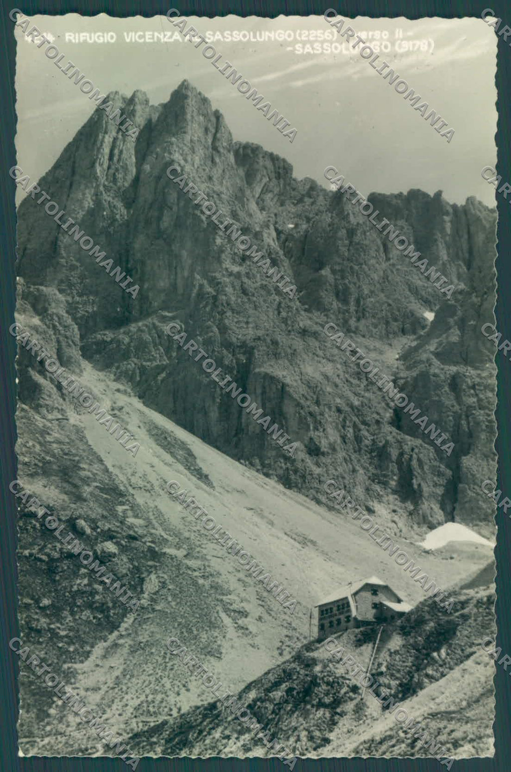 Bolzano Alpe di Siusi Rifugio Vicenza al Sassolungo Cai Foto cartolina ZC4631 – fronte