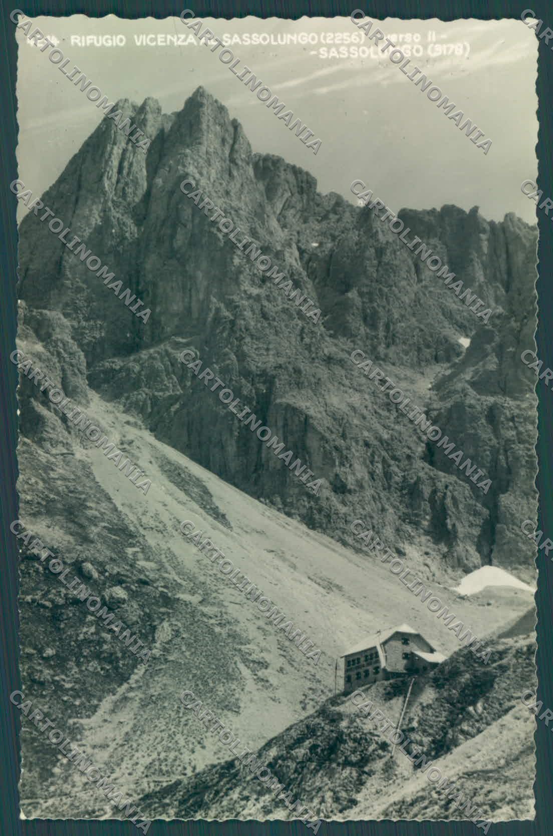 Bolzano Alpe di Siusi Rifugio Vicenza al Sassolungo Cai Foto cartolina ZC4631 – fronte