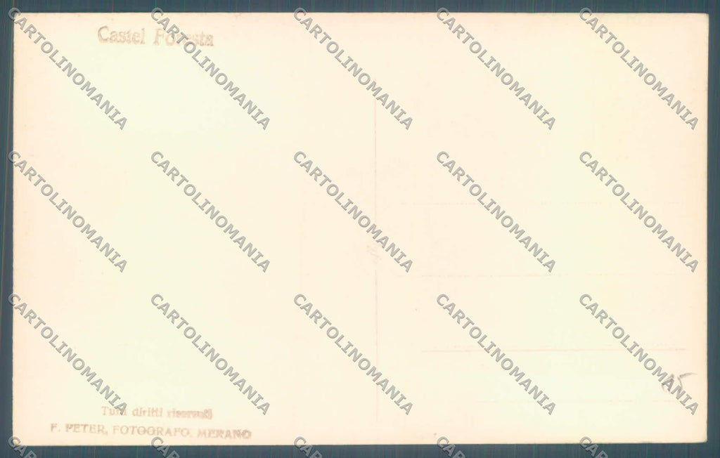Bolzano Lagundo Castel Foresta Foto cartolina ZC4650 – retro