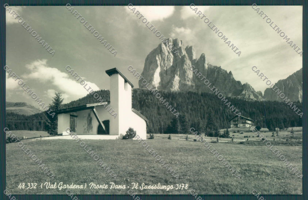 Bolzano Santa Cristina Valgardena Monte Pana Sassolungo Foto cartolina ZC4654 – fronte