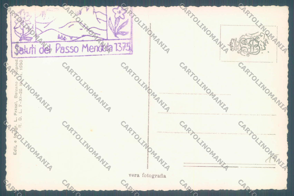 Trento Caldaro Funicolare Mendola Dolomiti di Brenta Auto Foto cartolina ZC4656 – retro