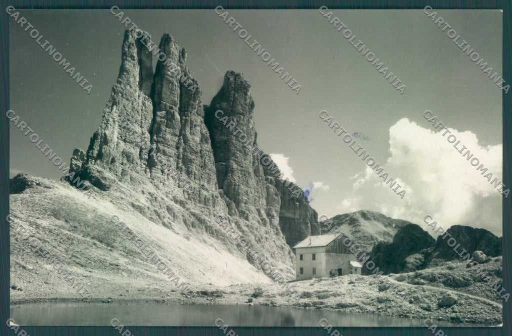 Trento Pozza di Fassa Rifugio Re Alberto Torri Vajolet Cai Foto cartolina ZC4684 – fronte