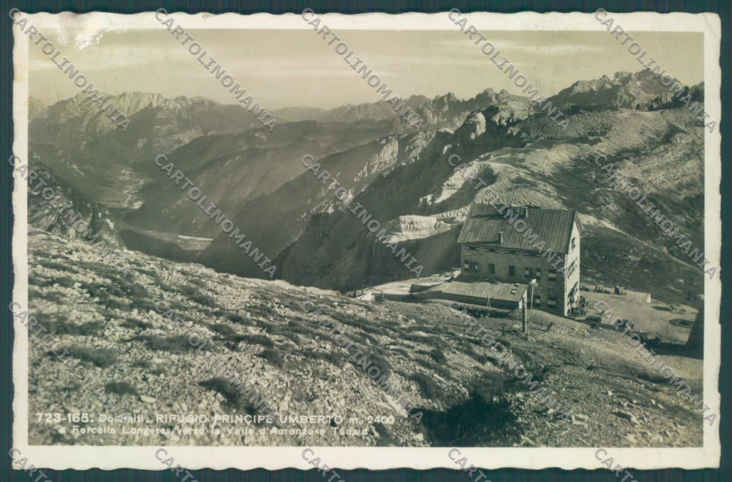 Belluno Cortina d'Ampezzo Rifugio Principe Umberto ABRASA Foto cartolina ZC4728 – fronte