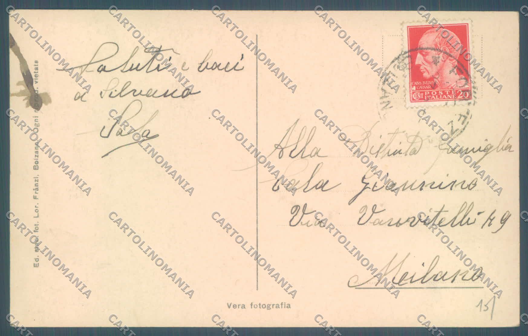 Bolzano Fortezza Foto cartolina ZC4749 – retro