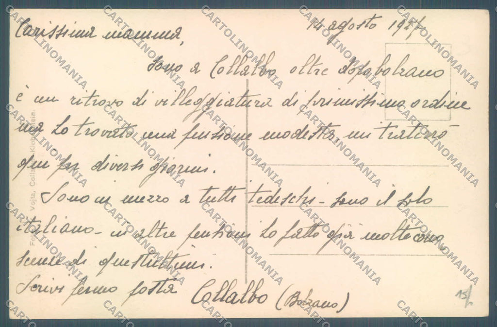 Bolzano Renon Collalbo Maria Saal Sciliar Foto cartolina ZC4751 – retro