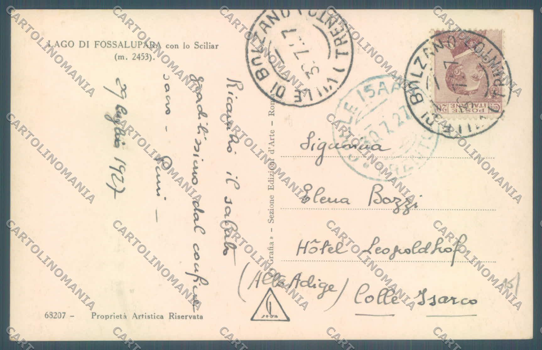 Bolzano Lago Fossalupara Foto cartolina ZC4765 – retro