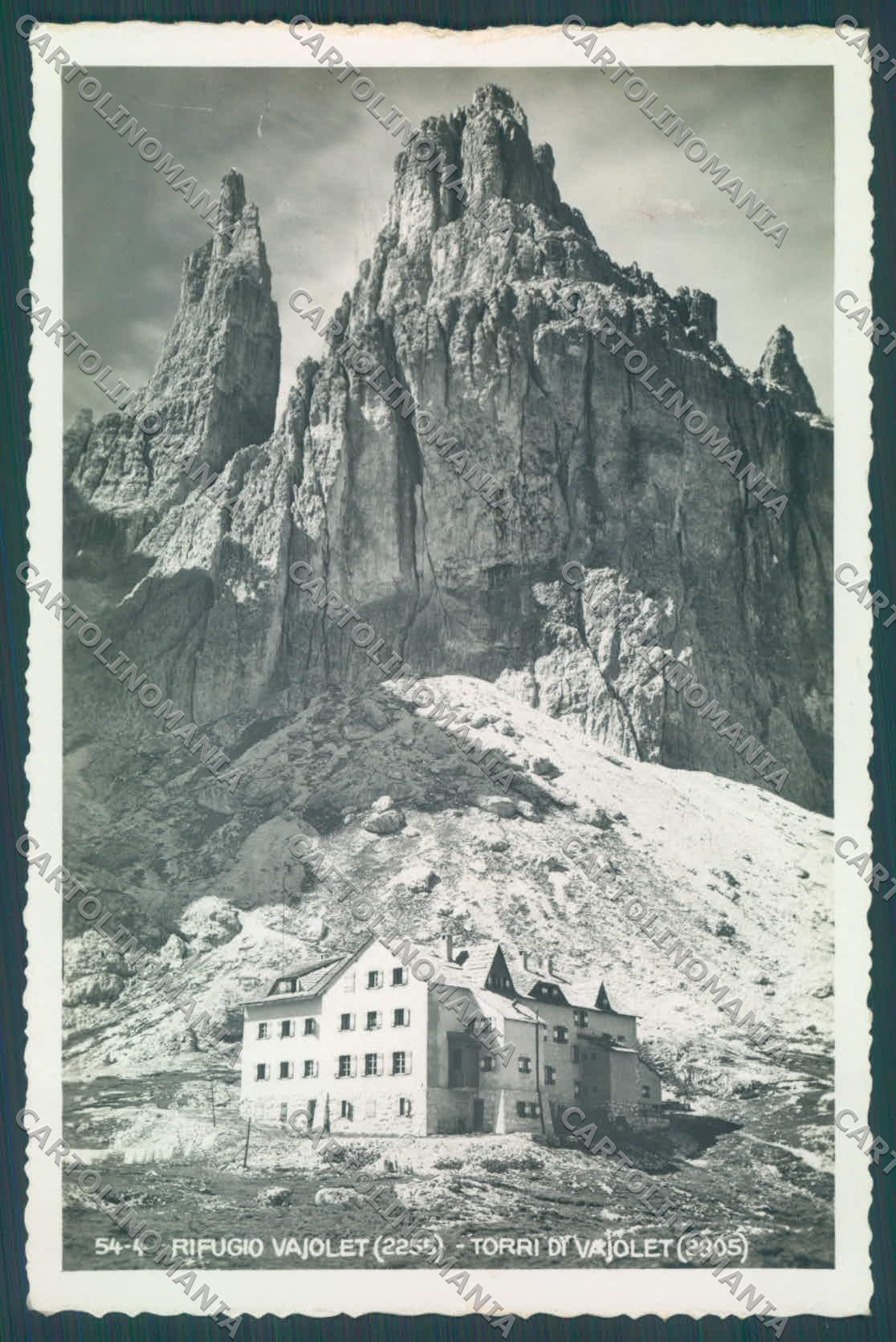 Trento Pozza di Fassa Rifugio Vajolet Torri di ABRASA Foto cartolina ZC4780 – fronte