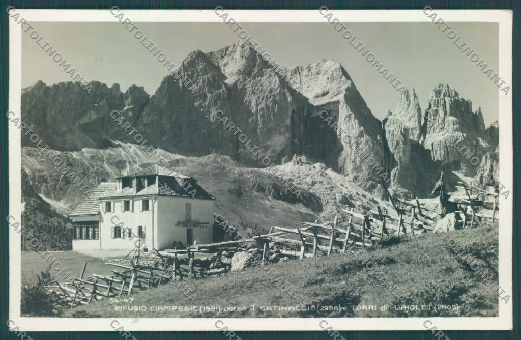 Trento Vigo di Fassa Rifugio Ciampedie Catinaccio Foto cartolina ZC4783 – fronte
