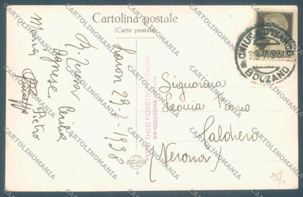 Bolzano Laion Foto cartolina ZC4806 – retro