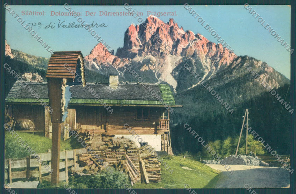 Bolzano Valle di Braies Picco di Vallandra cartolina ZC4823 – fronte