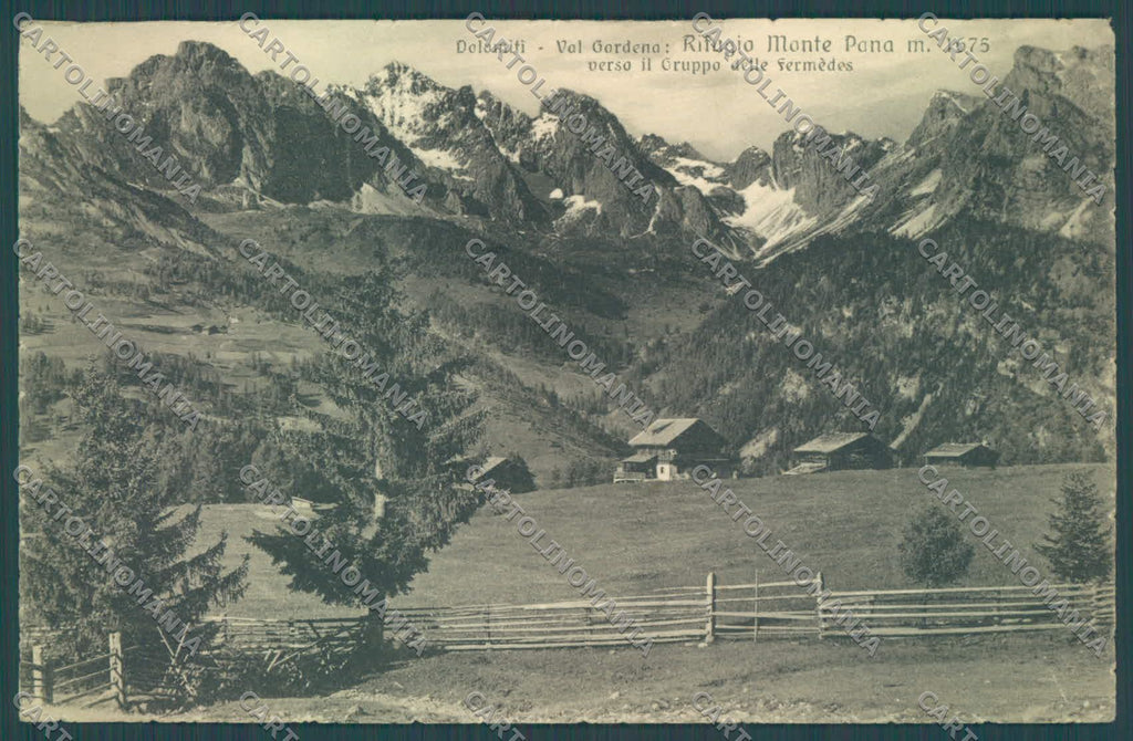 Bolzano Val Gardena Rifugio Monte Pana Gruppo delle Fermedes cartolina ZC4828 – fronte