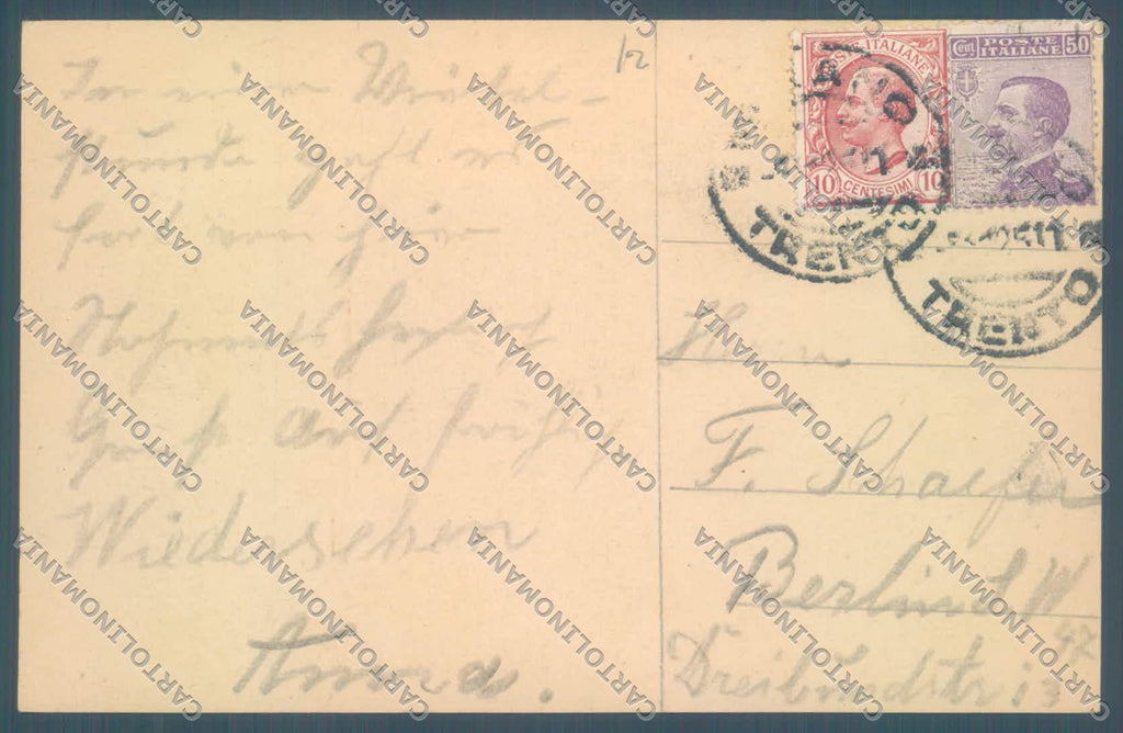Bolzano Merano Pensione Gilmhof PIEGHINE cartolina ZC4859 – retro