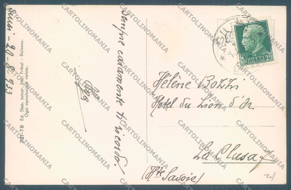 Bolzano Fiè allo Sciliar Laghetto di Fiè cartolina ZC4894 – retro
