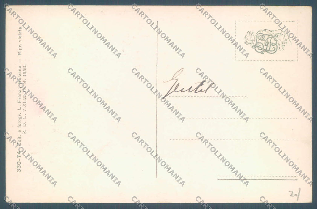 Bolzano Bressanone Varna di PIEGA cartolina ZC4912 – retro