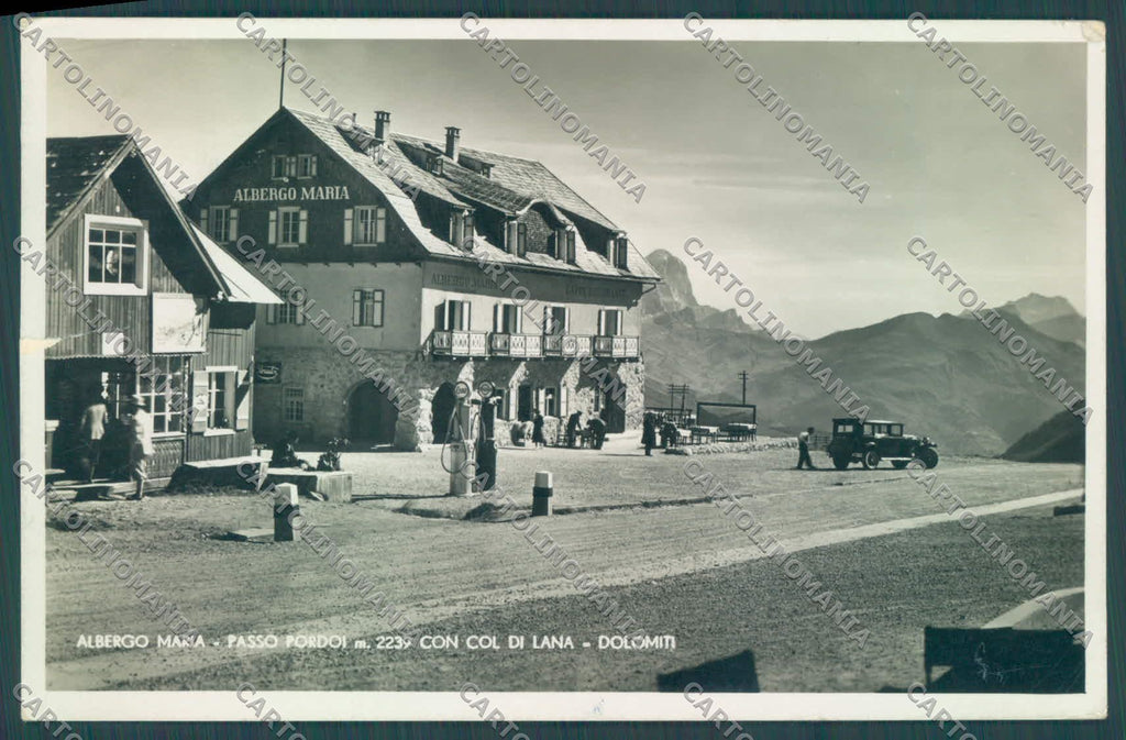 Trento Passo Pordi Col di Lana Albergo Maria STRAPPINO Foto cartolina ZC4917 – fronte