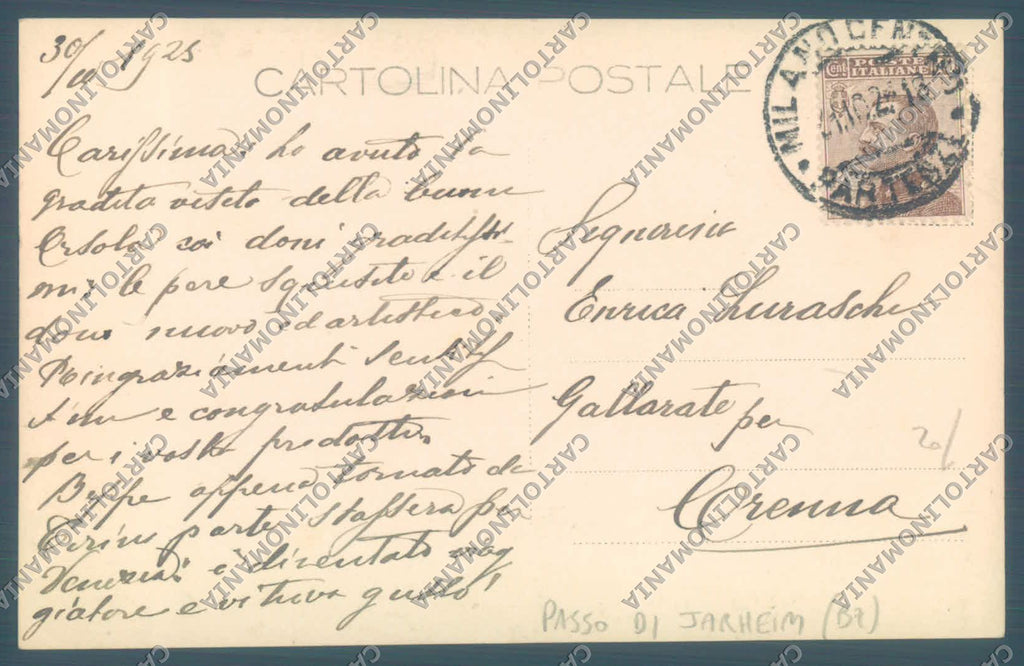 Bolzano Passo di Jarheim Foto cartolina ZC4920 – retro