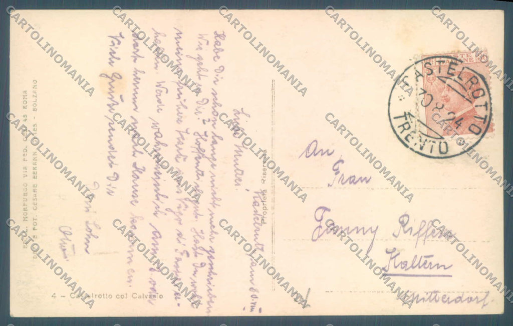 Bolzano Castelrotto Calvario Foto cartolina ZC4938 – retro