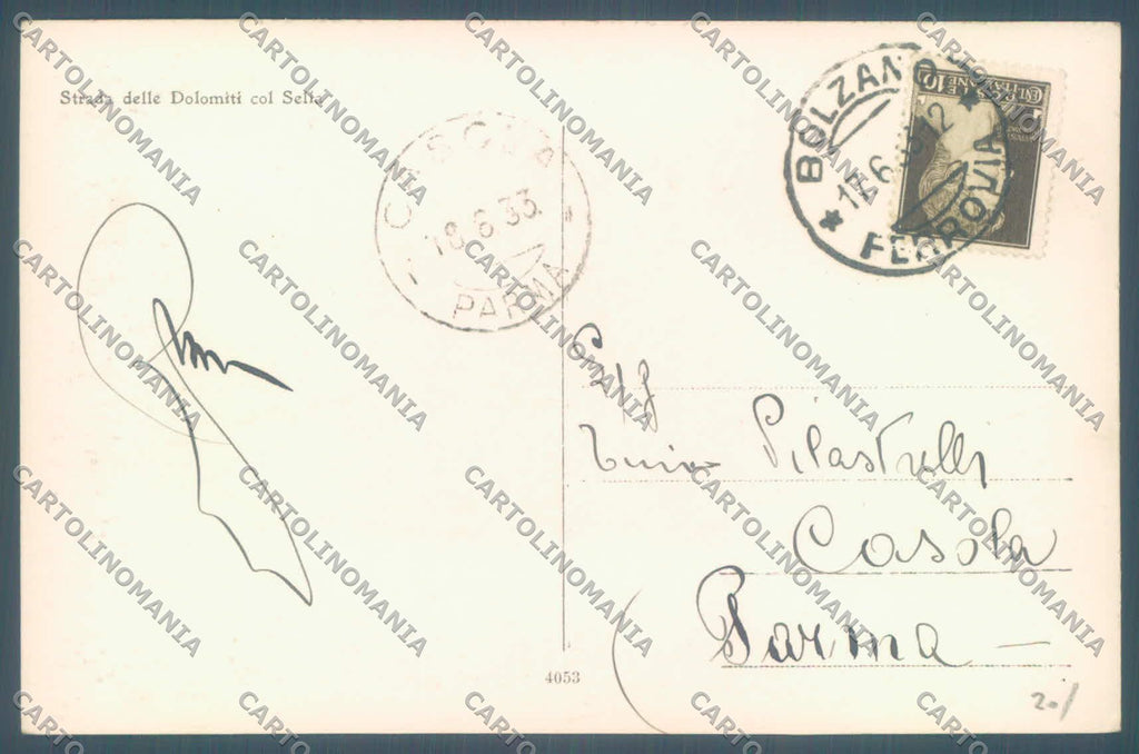 Bolzano Gruppo Sella Foto cartolina ZC4947 – retro