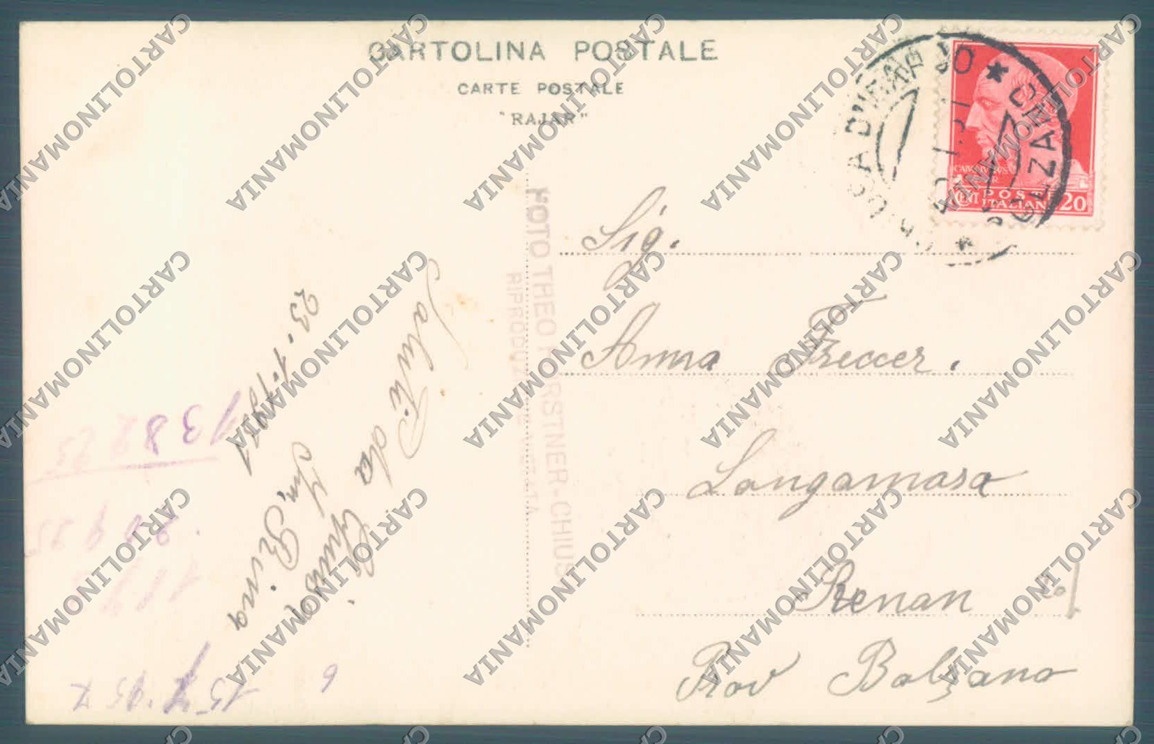 Bolzano Chiusa Convento di Sabiona Foto cartolina ZC4948 – retro