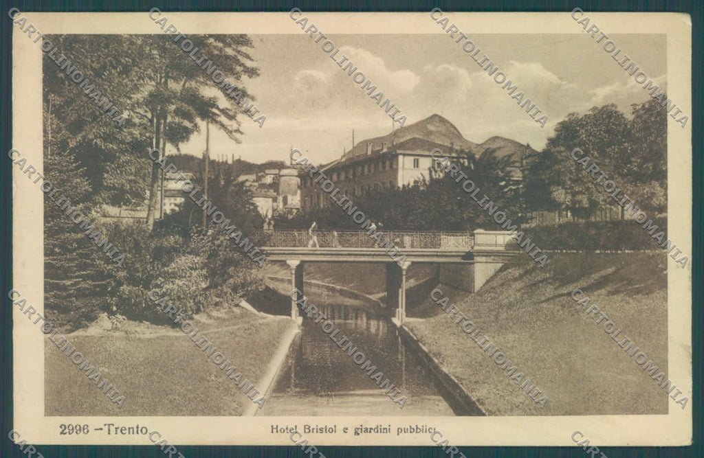 Trento Città PIEGHINA cartolina ZC5048 – fronte