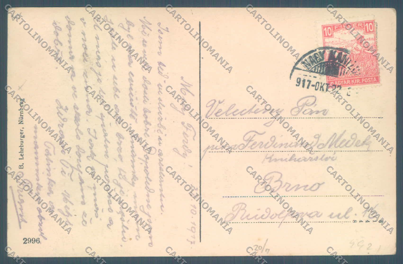 Trento Città PIEGHINA cartolina ZC5048 – retro