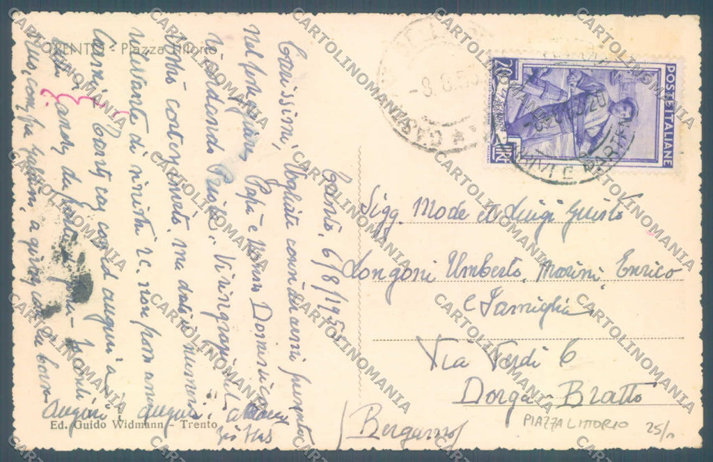 Trento Città cartolina ZC5057 – retro