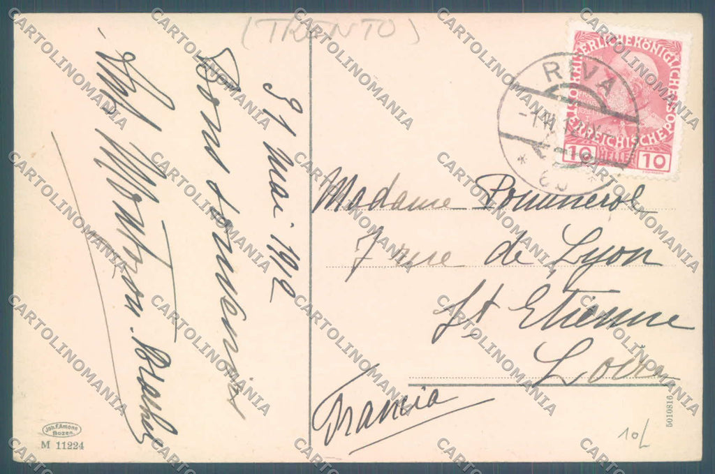 Trento Riva Lago di Garda Barche cartolina ZC5093 – retro