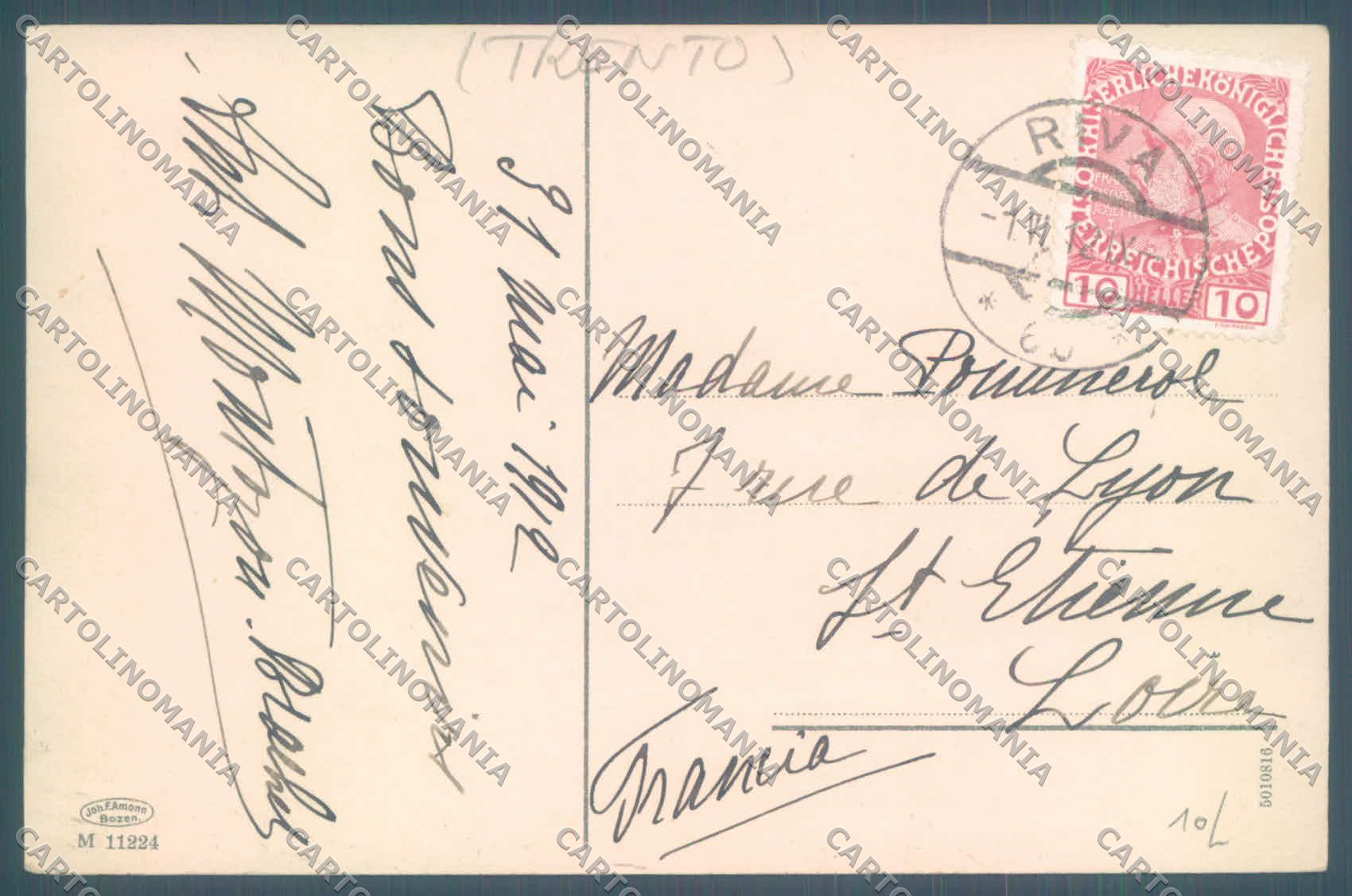 Trento Riva Lago di Garda Barche cartolina ZC5093 – retro