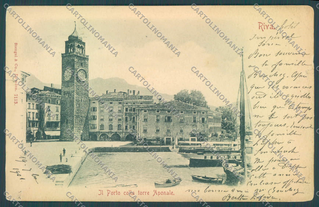 Trento Riva Lago di Garda STRAPPINI FORO cartolina ZC5095 – fronte