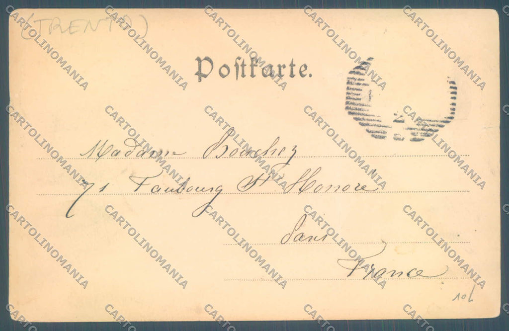Trento Riva Lago di Garda STRAPPINI FORO cartolina ZC5095 – retro
