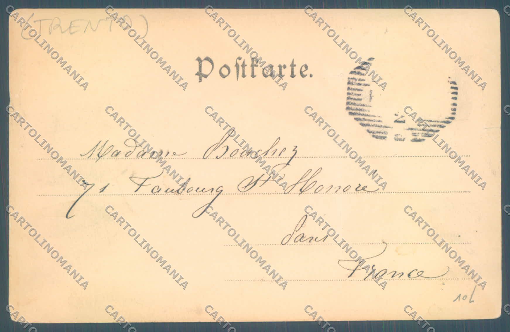 Trento Riva Lago di Garda STRAPPINI FORO cartolina ZC5095 – retro