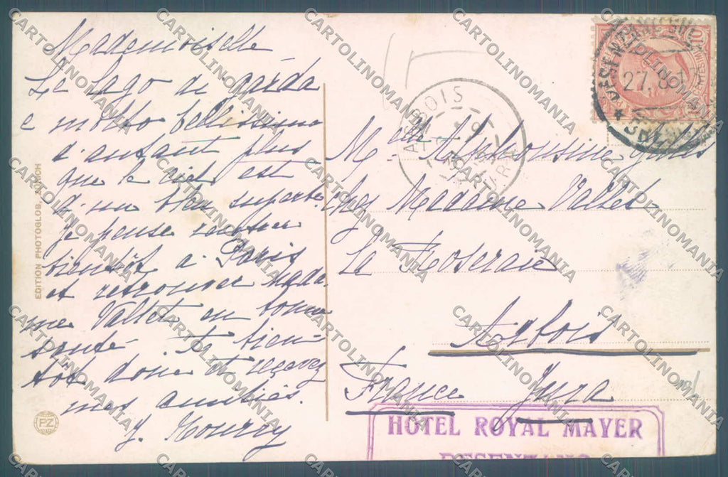 Trento Riva Lago di Garda Battello PIEGHINA cartolina ZC5103 – retro