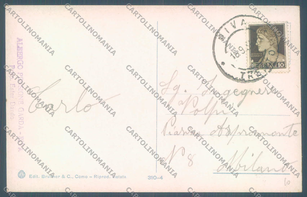 Trento Riva Lago di Garda Battello cartolina ZC5146 – retro