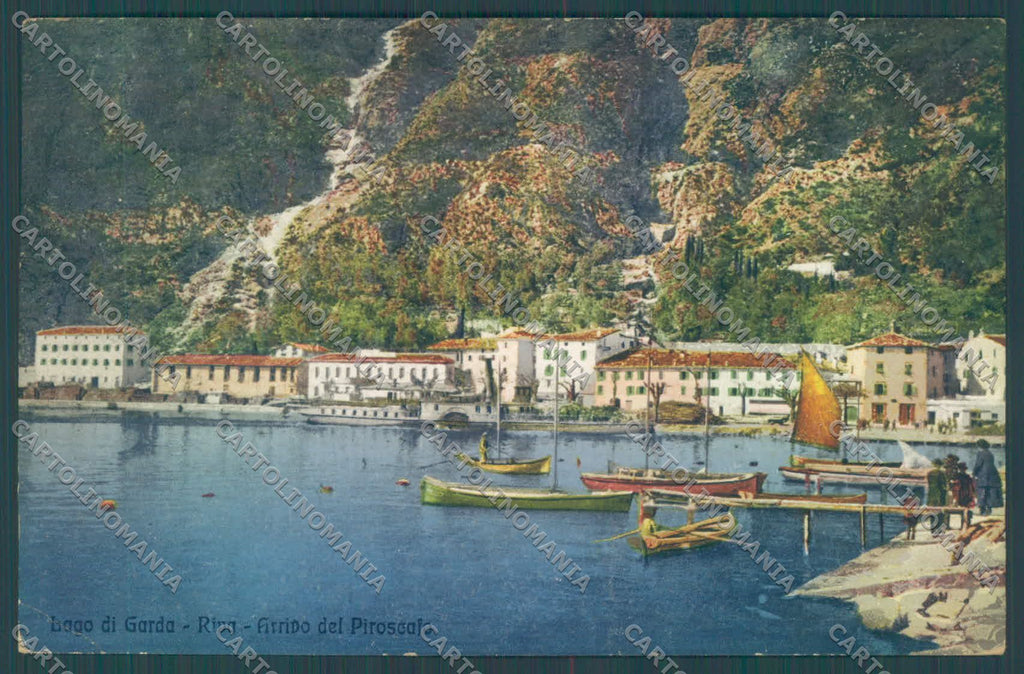 Trento Riva Lago di Garda Battello PIEGHINA cartolina ZC5149 – fronte