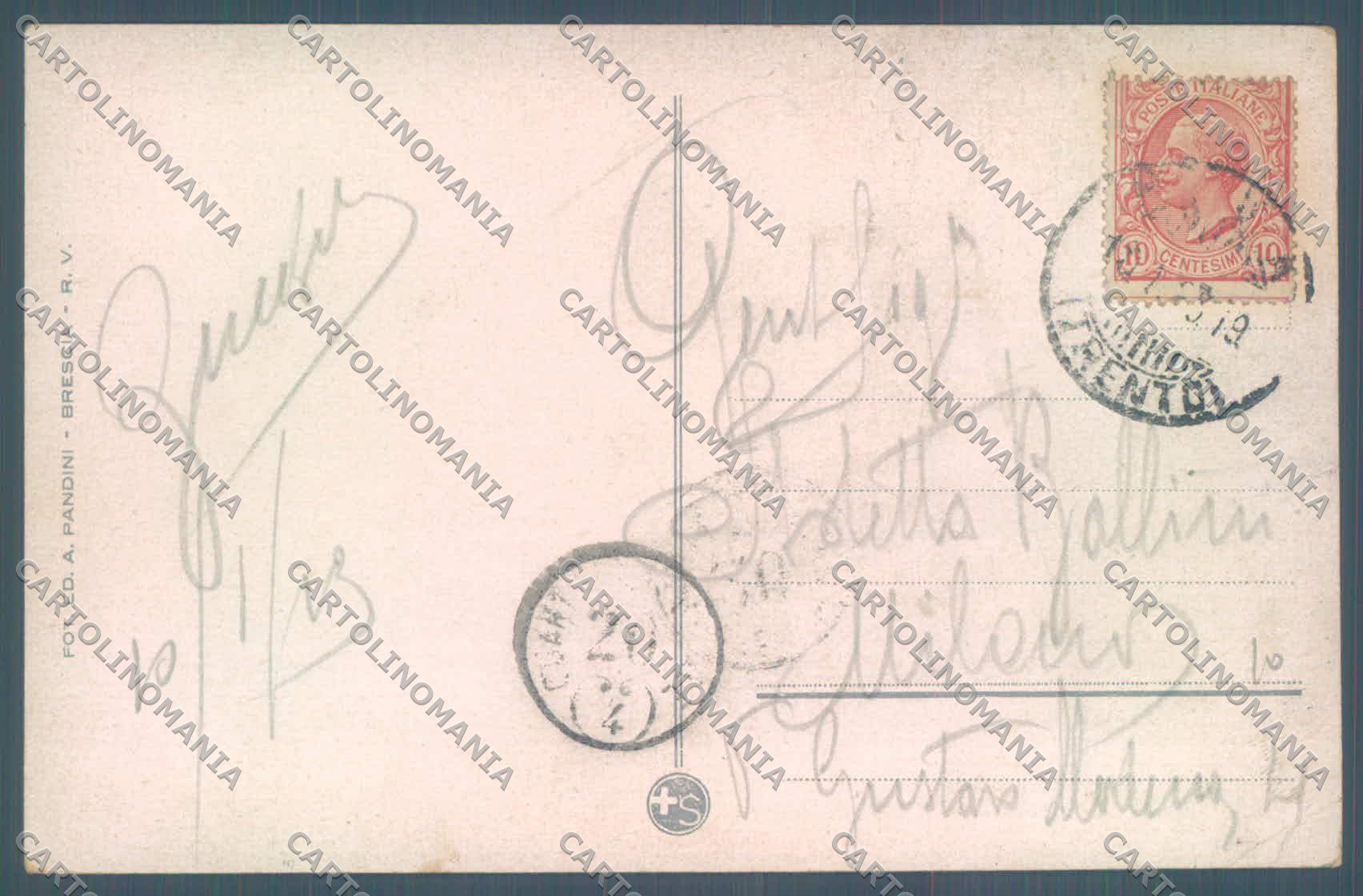 Trento Riva Lago di Garda Battello PIEGHINA cartolina ZC5149 – retro