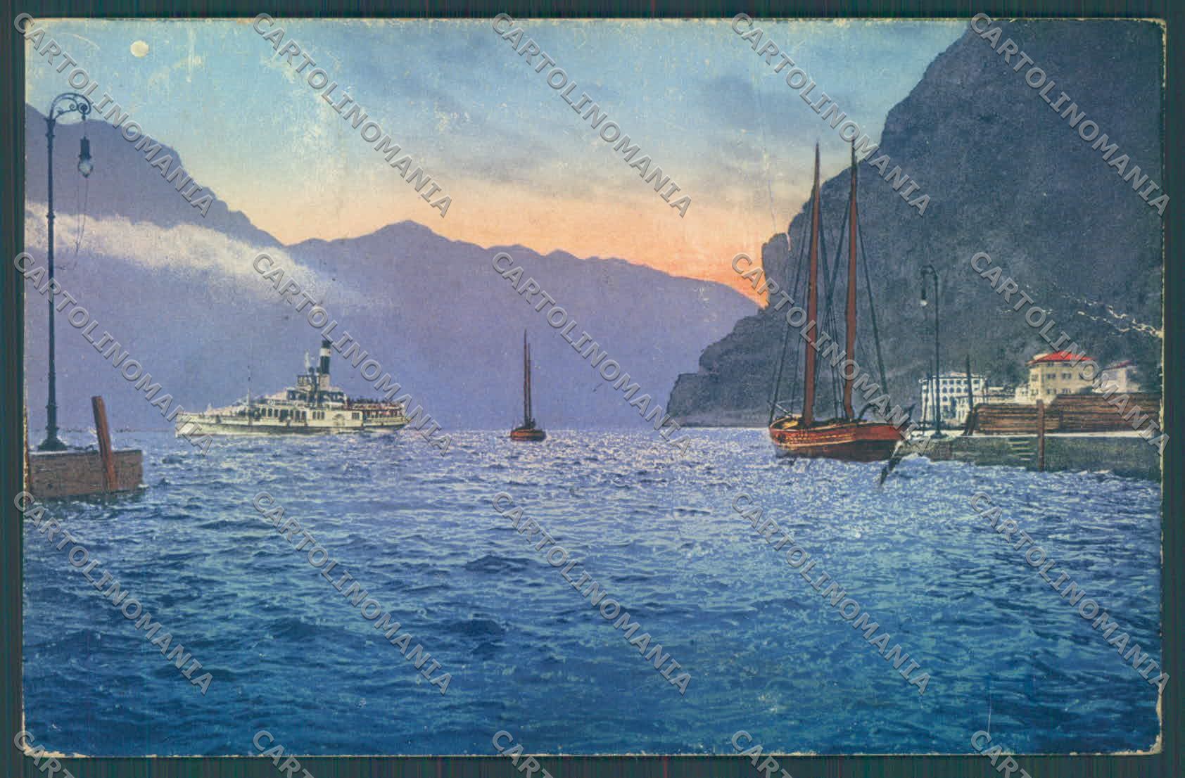 Trento Riva Lago di Garda Battello ABRASA cartolina ZC5157 – fronte