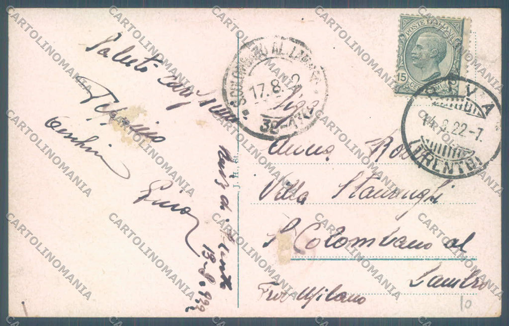 Trento Riva Lago di Garda Battello cartolina ZC5159 – retro