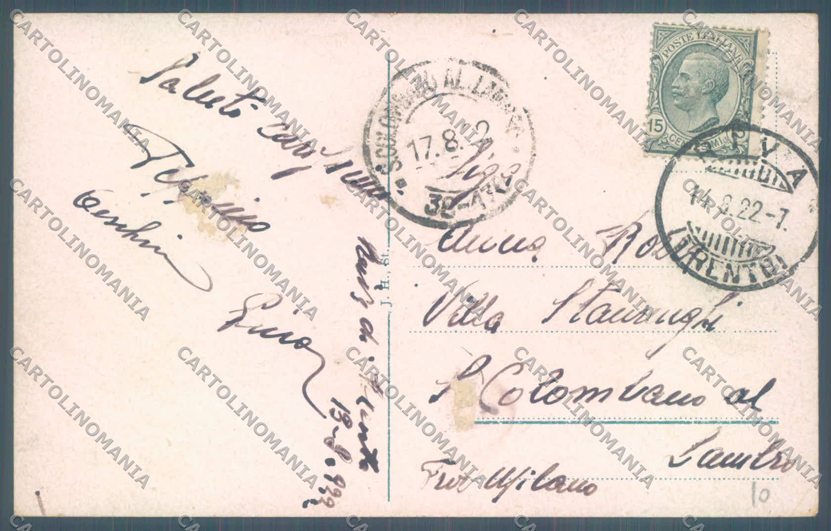 Trento Riva Lago di Garda Battello cartolina ZC5159 – retro